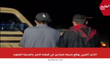 الذئب العربي يوقع بأربعة صيادين في قبضة الأمن بالمدينة المنورة